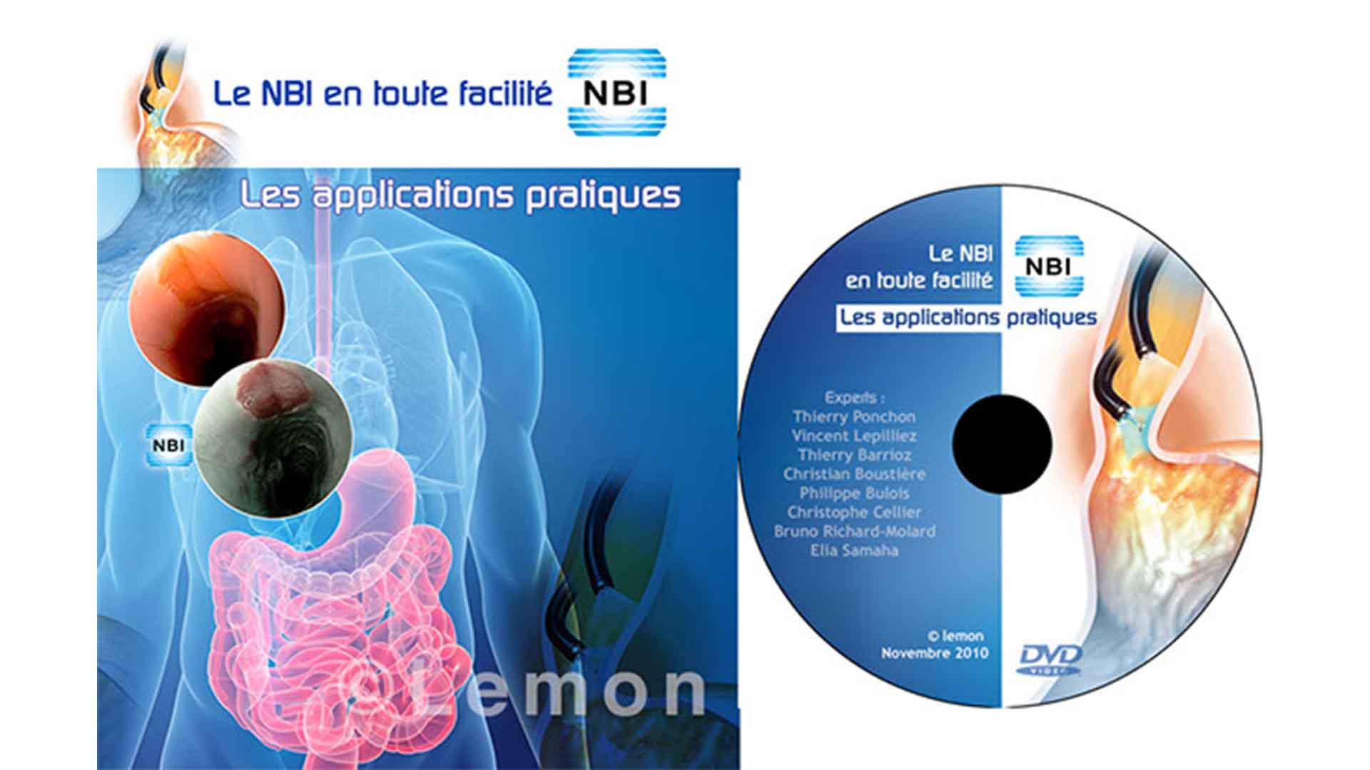 Lemon medical Habillage : création de DVD Bluray et Clef USB interactive.
